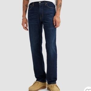 Levi’s 505 Classic Dark Wash Straight Fit Jeans 40W 25L